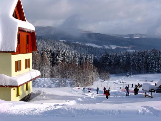 Penzion Martin přímo u vleků Formánky, SkiResort Černá hora, Krkonoše