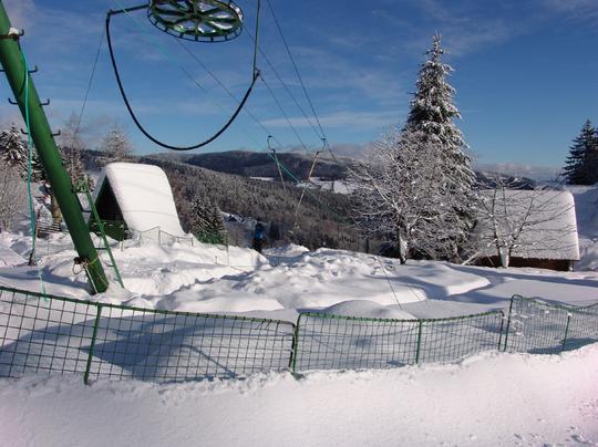 Vrchní stanice vleku Idyla na Černé hoře